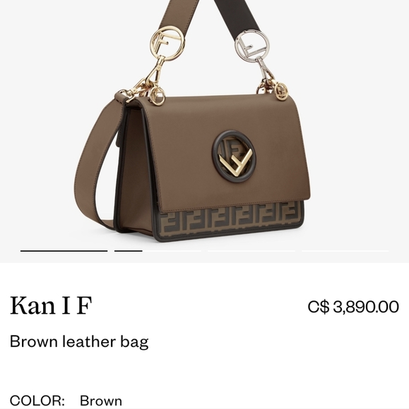 *SOLD* Fendi Kan I F Shoulder Bag - Picture 14 of 14